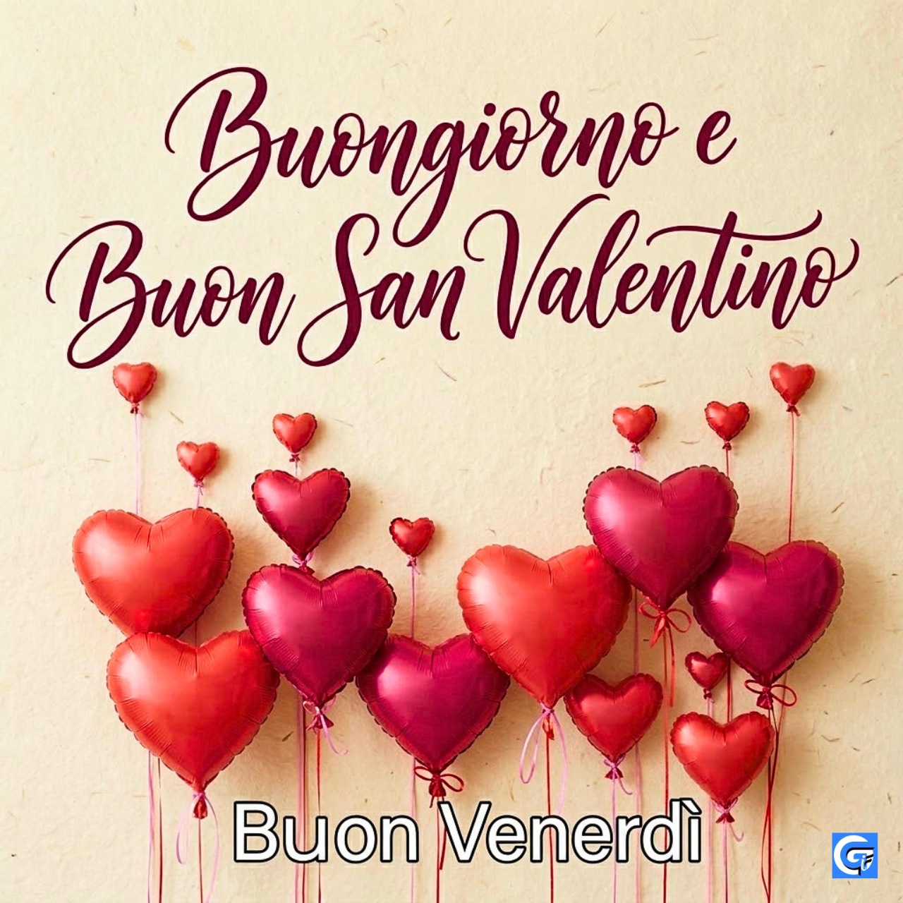 immagine buongiorno buon venerdì con scritta positiva e sfondo luminoso, nuova grafica motivazionale per social e whatsapp
