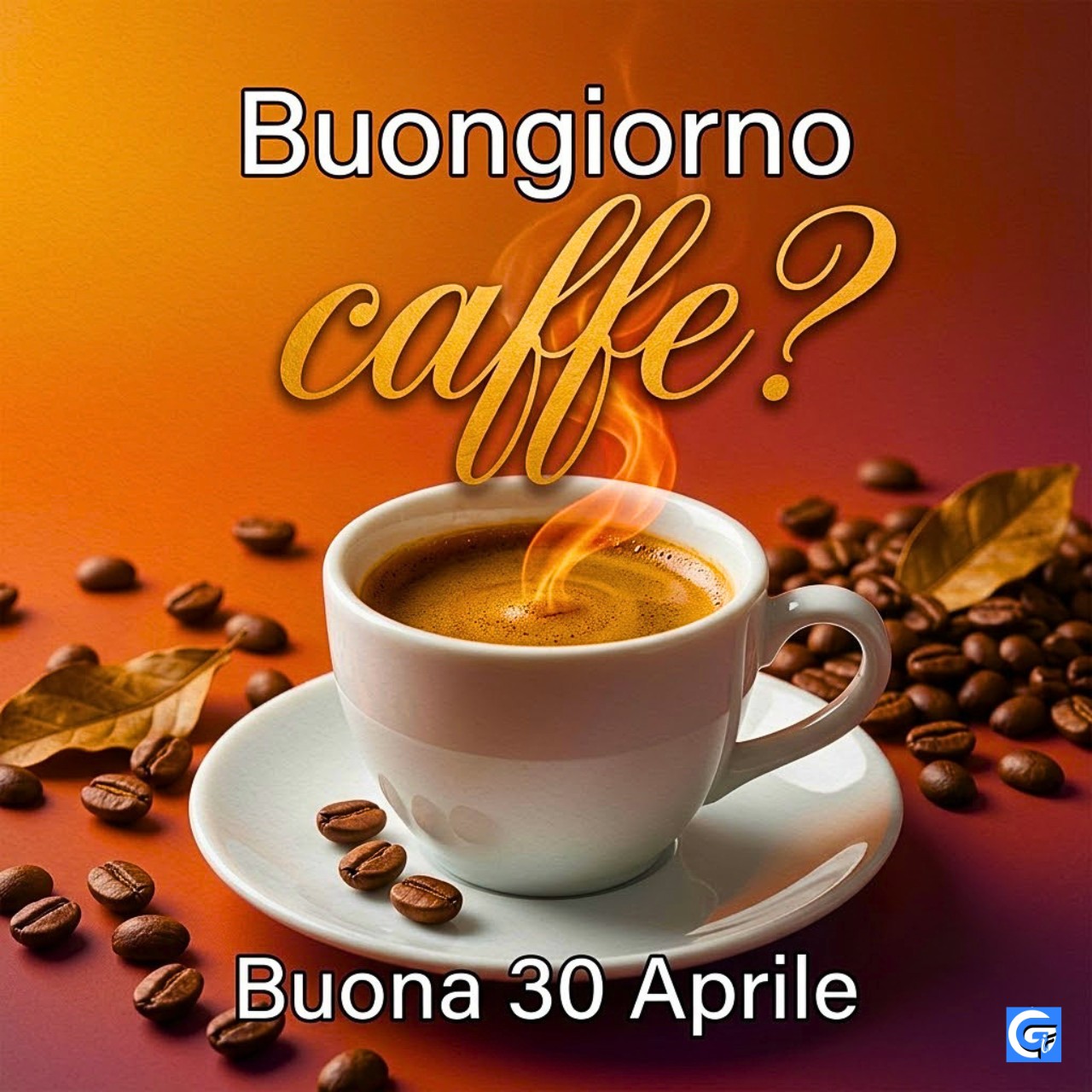 Buona 30 Aprile buongiorno immagini nuove gratis con sole luminoso, fiori colorati e messaggio positivo per iniziare la giornata con energia