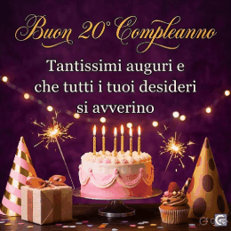 gif e immagini buon 20 compleanno divertenti per auguri speciali ai 20 anni