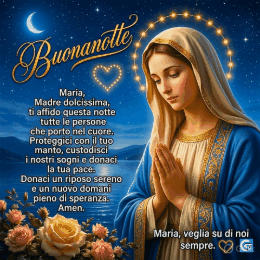 Immagini di buonanotte religiosa gif animate con messaggi spirituali di fede e pace divina