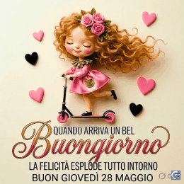 immagini buon giovedì 28 maggio buongiorno gif animate con auguri positivi