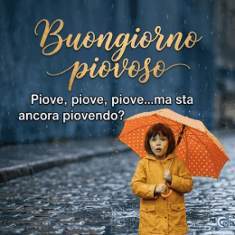 Buongiorno piovoso immagini nuove gratis per WhatsApp con GIF animate, tazza di caffè, pioggia romantica e messaggi dolci del mattino