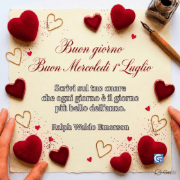 Immagini e GIF di buongiorno per mercoledì 1° luglio in alta definizione HD, pronte per essere condivise su WhatsApp con auguri positivi e colori luminosi