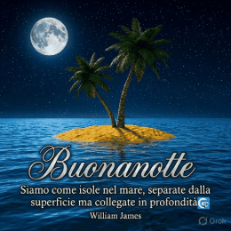 Immagine di buonanotte estiva con cielo stellato sopra il mare calmo al tramonto, ideale per GIF e foto romantiche da inviare su WhatsApp con auguri dolci e rilassanti
