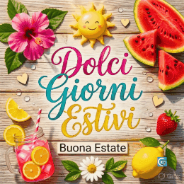 Immagini e GIF HD di buona estate perfette per WhatsApp, con scene di mare, sole, spiaggia e momenti estivi in alta qualità