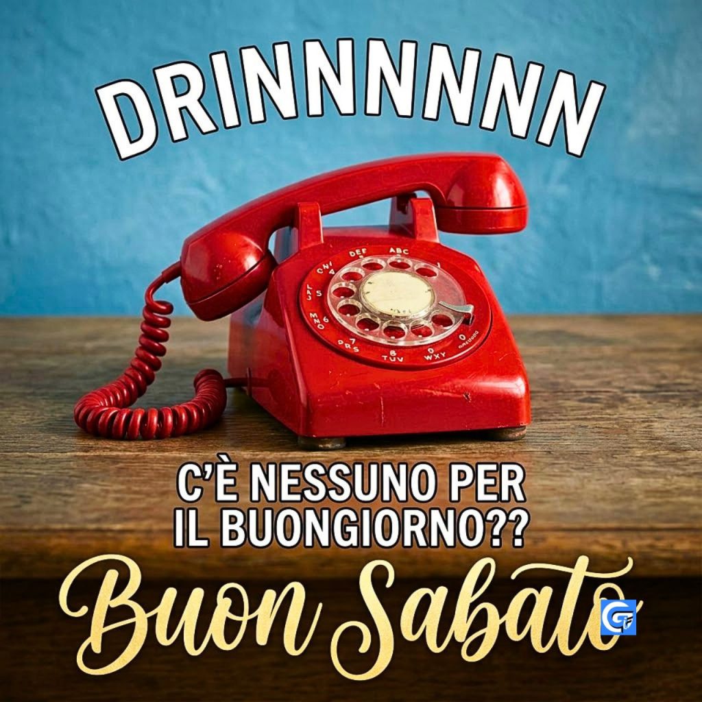 Gattino simpatico che augura buon sabato