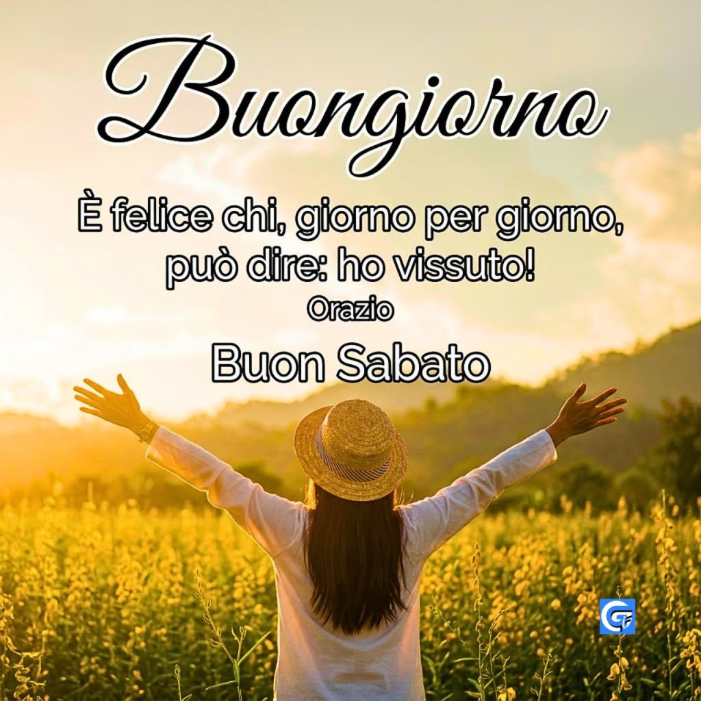 Buon sabato con fiori di campo e natura