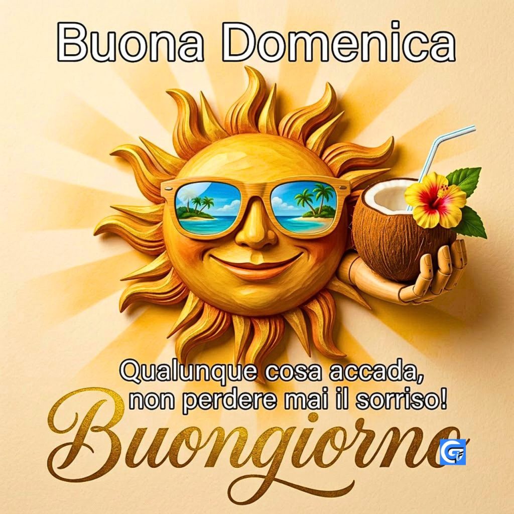 Buongiorno e buona domenica piena di luce