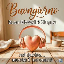 GIF buongiorno animate e immagini gratuite per giovedì 4 giugno con colori vivaci, sole sorridente e messaggi positivi pronte da condividere per augurare una bella giornata