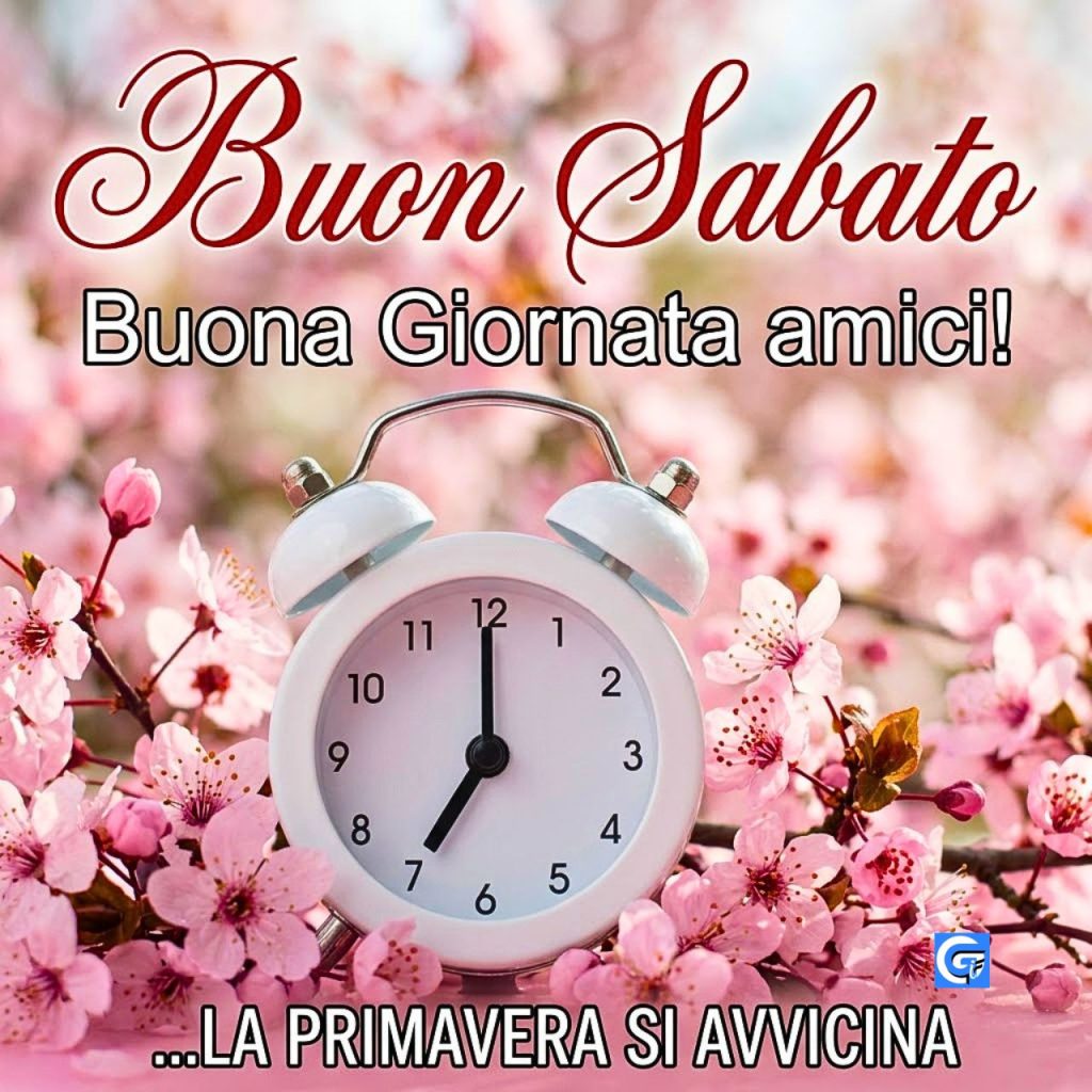 Buona giornata e sereno sabato a tutti