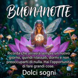 Le Fate del Sole Buonanotte nuove immagini e GIF animate gratis per WhatsApp con fate luminose e messaggi dolci