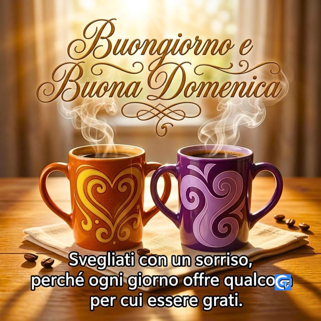 Che sia una domenica ricca di belle emozioni