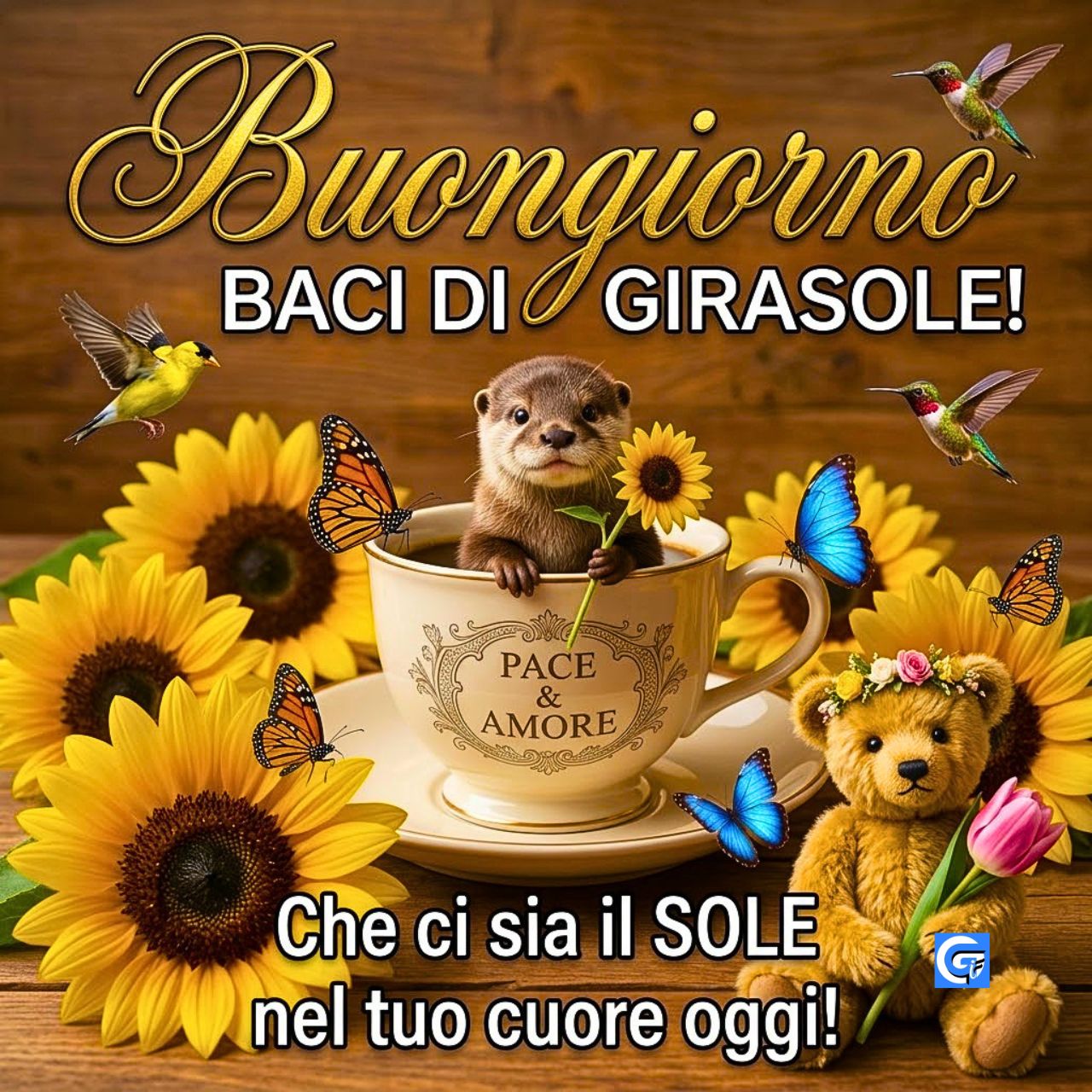 Splendido buongiorno immagini con paesaggi luminosi, caff&egrave; fumante e messaggi positivi per iniziare la giornata con energia