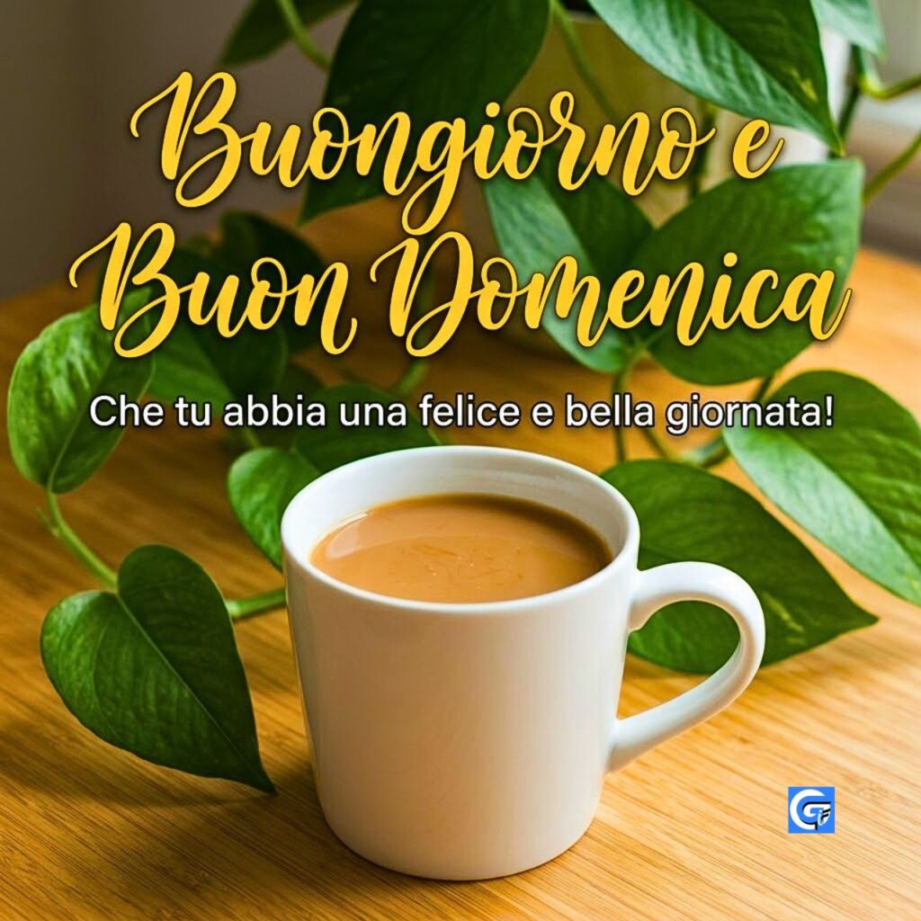 Inizia la giornata con un sereno buongiorno domenica