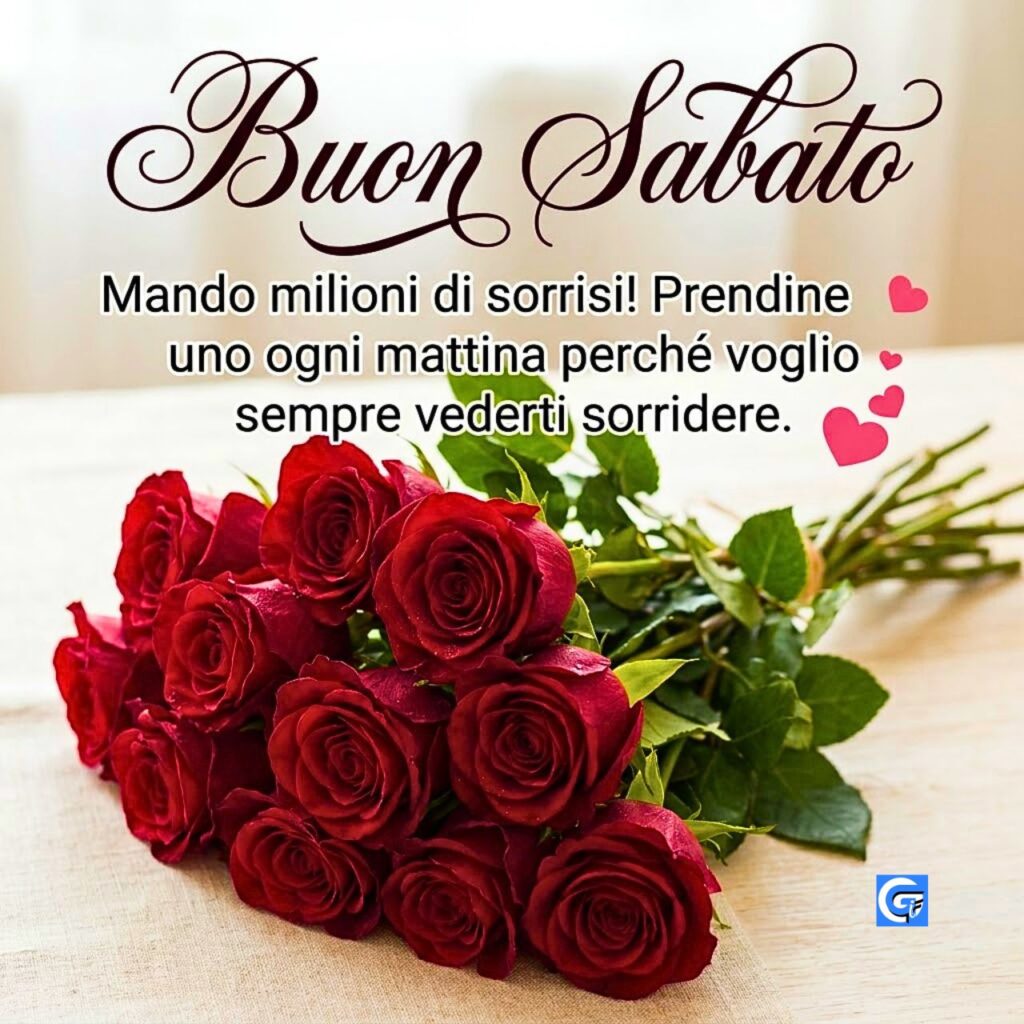 Che sia un fantastico sabato mattina