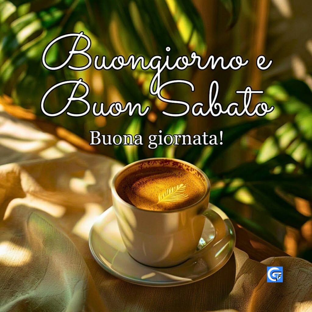 Caff&egrave; del sabato mattina per un felice weekend