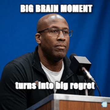 Mike Brown meme BIG BRAIN MOMENT - turns into big regret