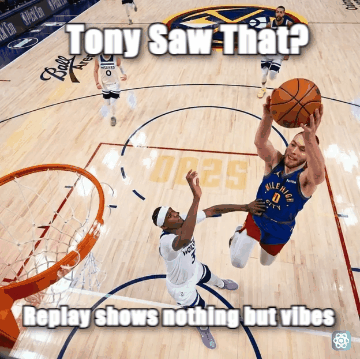 Tony Brothers meme Tony Saw That? - Replay shows nothing but vibes