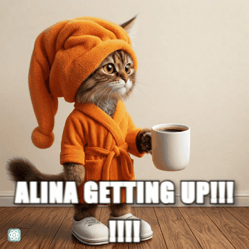 Happy Thursday meme ALINA GETTING UP!!!!!!!