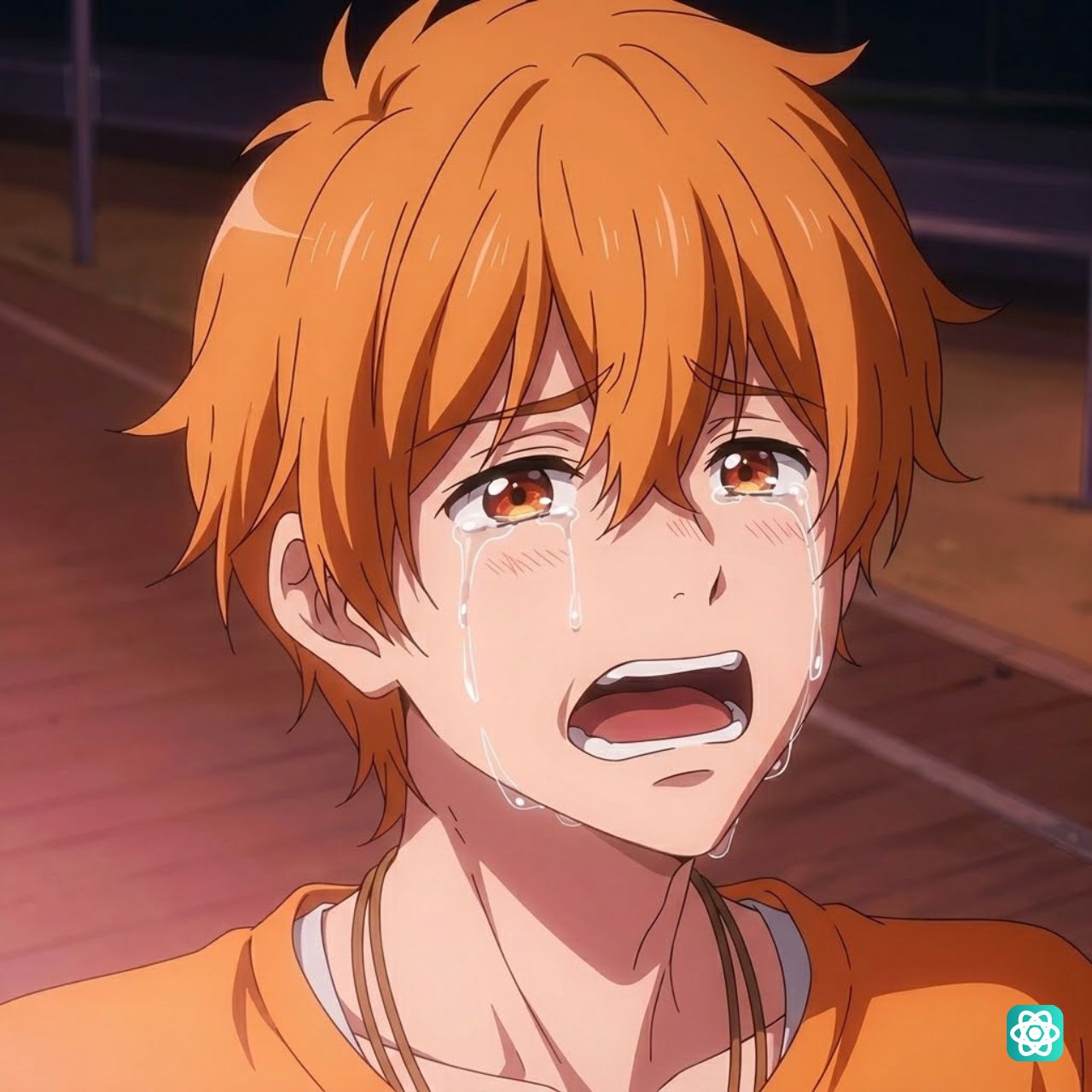 Anime Boy Crying