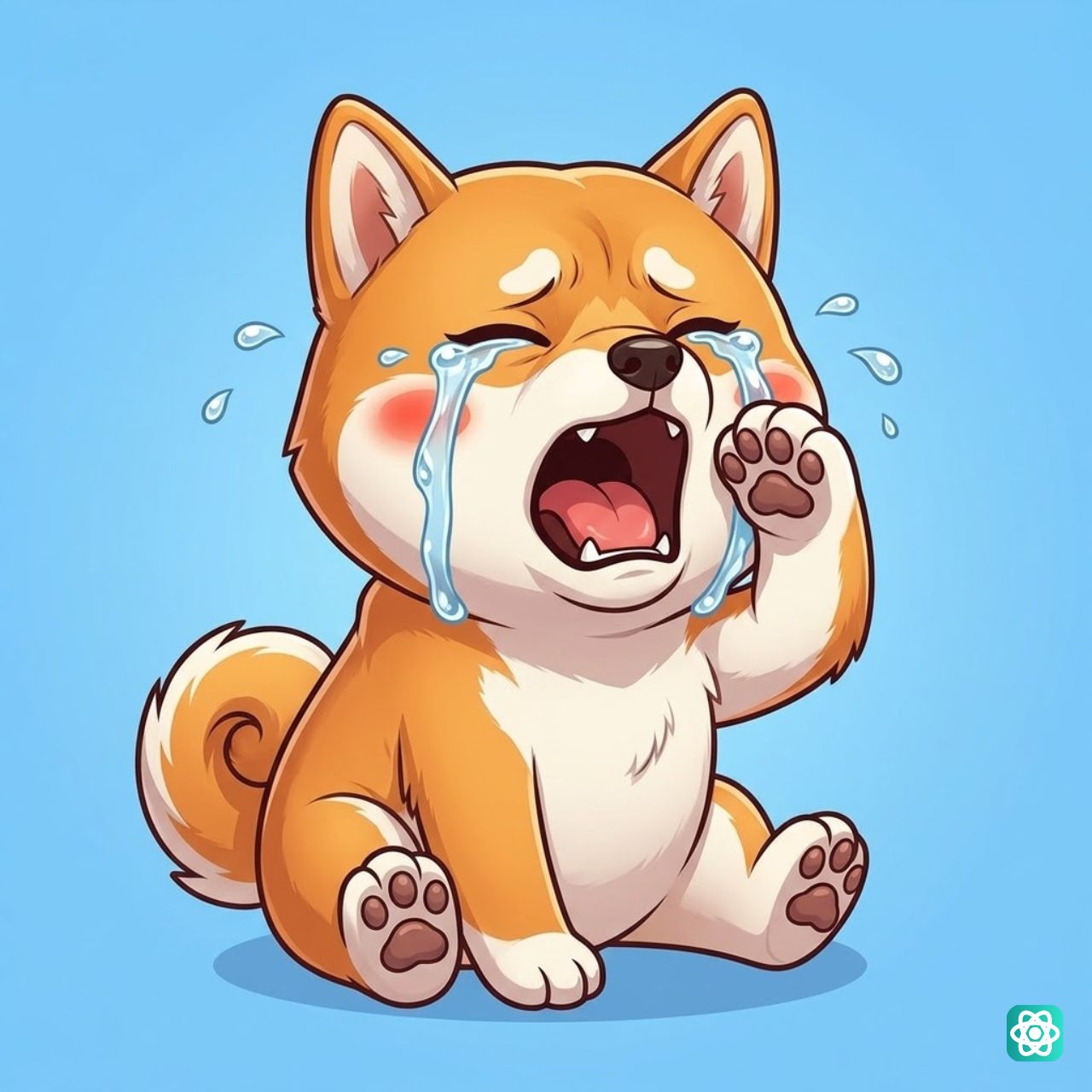 Anime Dog Crying