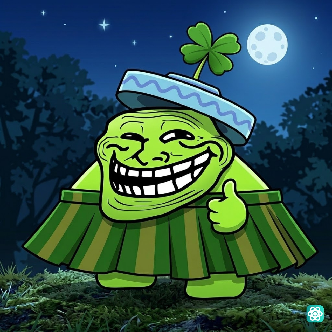 Cartoon Troll Face