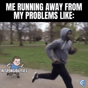 Funny running meme GIF showing dramatic fast run reaction