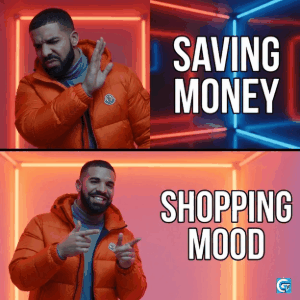 Drake Hotline Bling meme template showing Drake rejecting one option and approving another in a funny reaction format