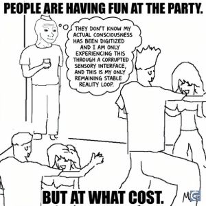 They Don’t Know meme GIF showing a person standing alone in a crowd thinking something funny and relatable while others are unaware