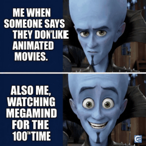 Megamind meme GIF in HD with funny villain genius reaction expression