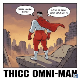 Omni Man meme GIF from Invincible showing intense dramatic reaction perfect for funny relatable meme captions