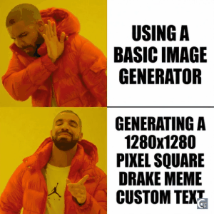 Drake meme GIF and image showing Drake rejecting one option and approving another in the popular reaction meme format