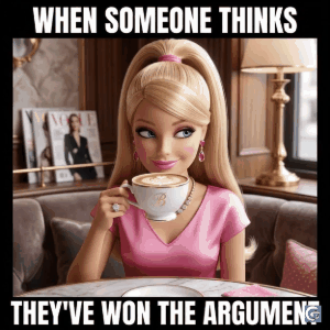 When confidence hits a little too hard, the Smug Barbie meme says it all without saying a word. That iconic smirk is perfect for moments when you know you’re right and everyone else is catching up. Whether it’s subtle flexing or playful sarcasm, this meme delivers pure attitude with style. Use it when you’re feeling extra confident and just a bit unbothered.