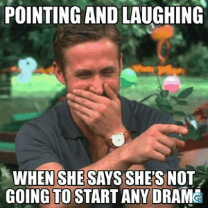 Ryan Gosling laughing meme GIF with expressive reaction, high-quality HD meme template for funny and relatable social media posts