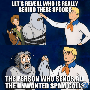 Funny Scooby-Doo mask reveal meme featuring an elderly woman shocked while looking at a laptop screen at night, representing discovering secrets online