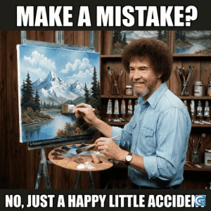 Bob Ross meme templates featuring calm expressions and funny captions in HD images and GIFs for relatable and wholesome humor