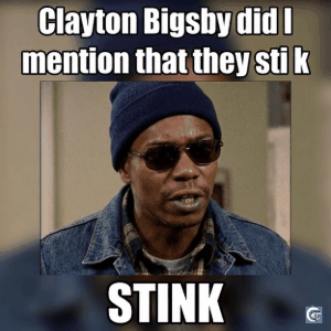 Clayton Bigsby meme template in high resolution showing unexpected reaction humor, available as GIF and 4K image for viral meme creation