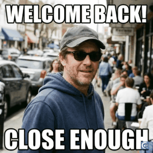 Funny welcome back meme template with expressive reaction, perfect for sharing welcome back moments in GIFs and HD images