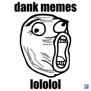 Lololol meme template featuring exaggerated laughter expression in HD image and GIF format for funny relatable reactions