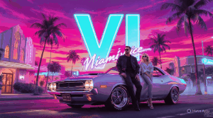 High-quality GTA live wallpaper GIF featuring neon city streets, sports cars, and cinematic action scenes in HD resolution