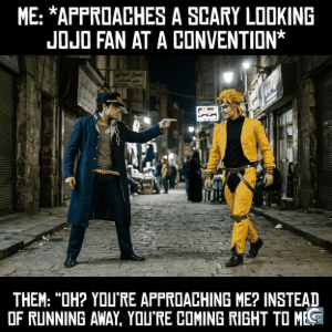 Jojo meme templates featuring dramatic anime expressions, iconic poses, and high-quality GIFs and HD images for viral meme creation
