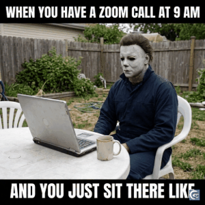 Michael Myers meme template with expressionless stare, HD horror meme image and GIF for funny and relatable reactions