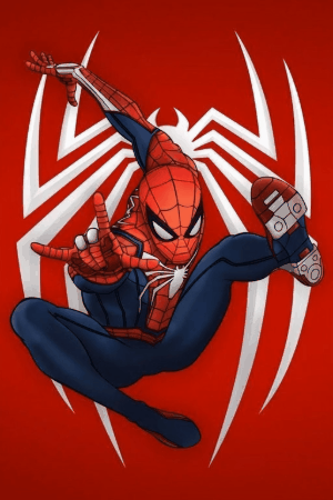 Spider-Man live wallpaper GIF in HD 4K showing superhero swinging through city with dynamic motion and cinematic effects